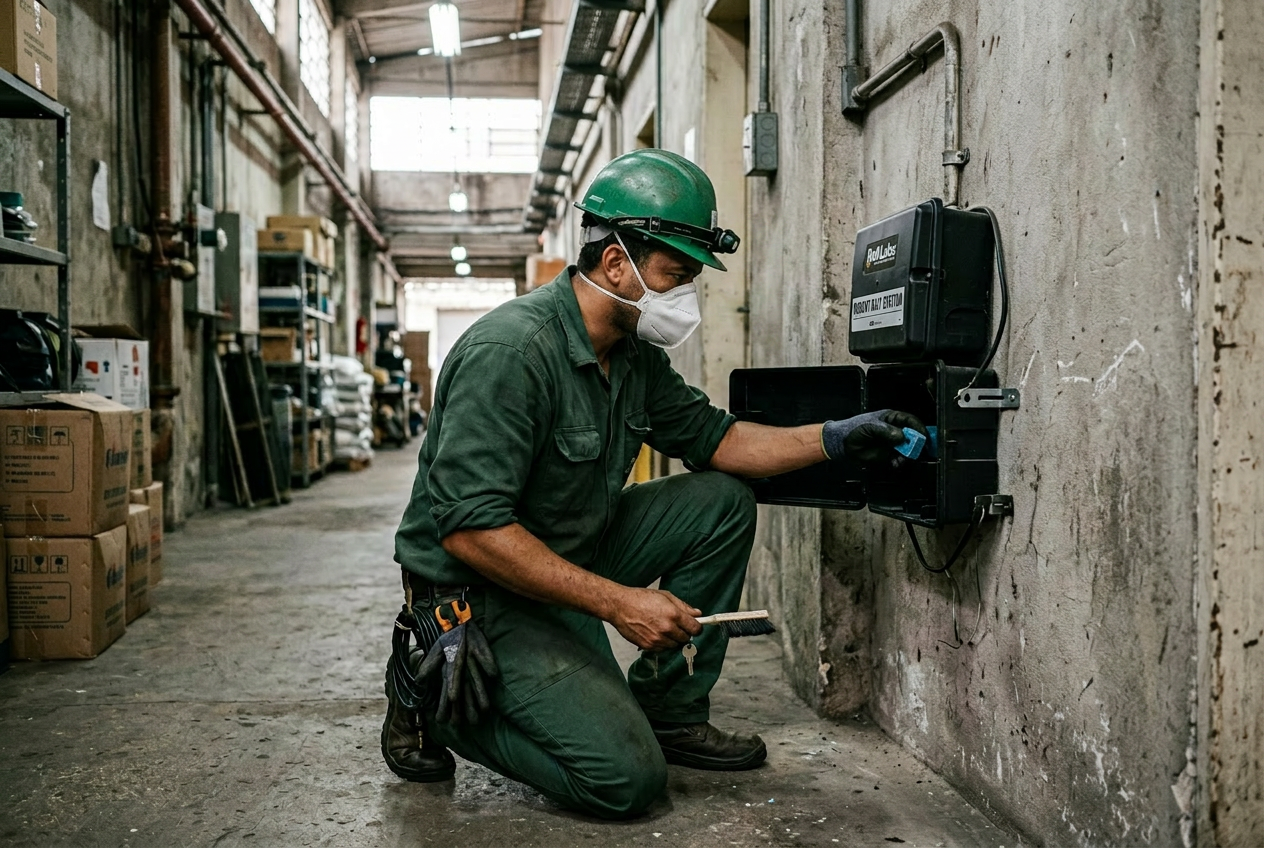 Desratização / Controle de Roedores — equipe Liderança SP em atendimento profissional na Grande SP